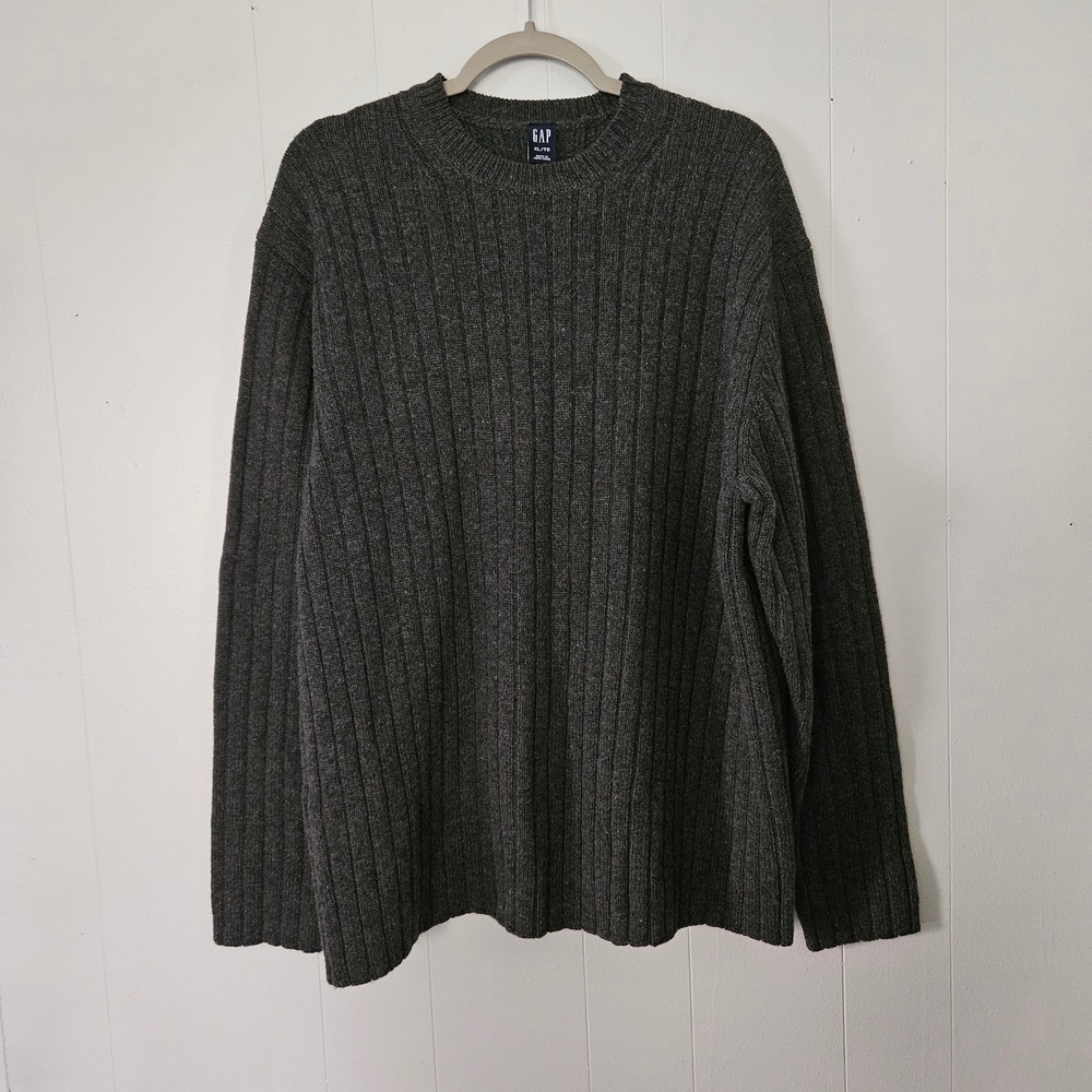 Vintage Y2k GAP 100% Lambswool Sweater Mens XL Grunge Grampa